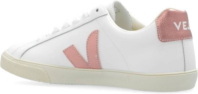 Veja Esplar Logo Leren sneakers White Dames