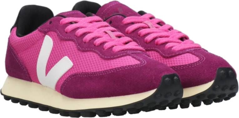 Veja Fuchsia Sneakers met Organische Materialen Roze Dames