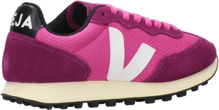 Veja Fuchsia Sneakers met Organische Materialen Roze Dames