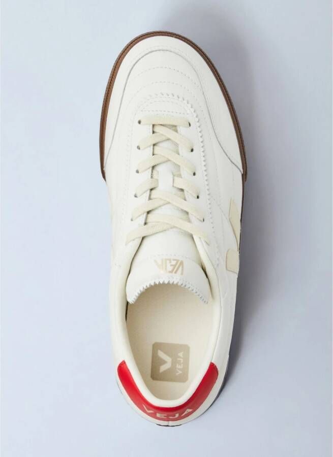 Veja Gewatteerde leren sneakers met logo-print