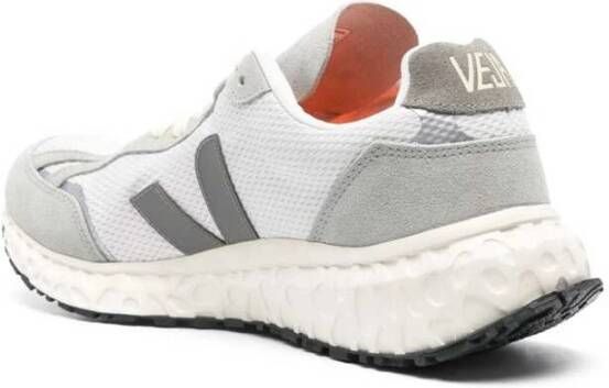 Veja Grijze Mesh Sneaker met Branded Details Gray Heren