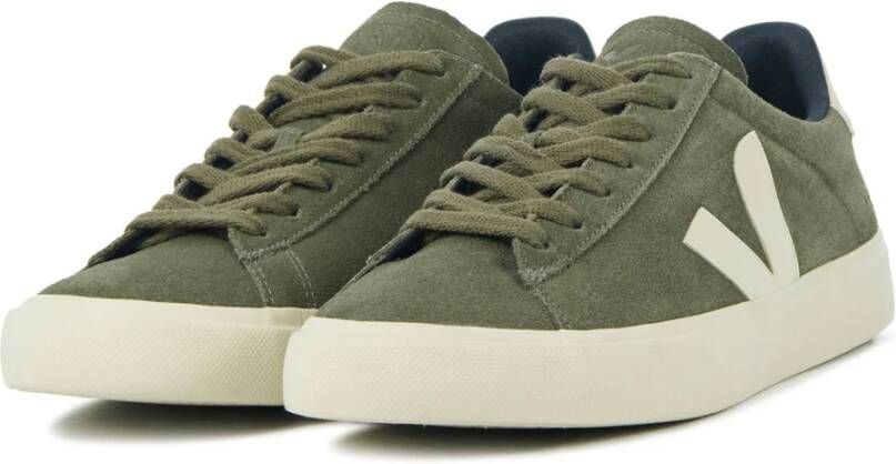 Veja Groene Suède Sneakers voor Heren Groen Heren