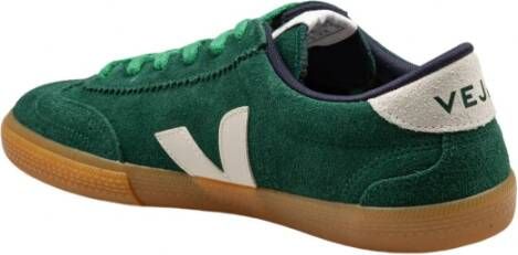 Veja Groene Suède Volley Sneakers Green Heren