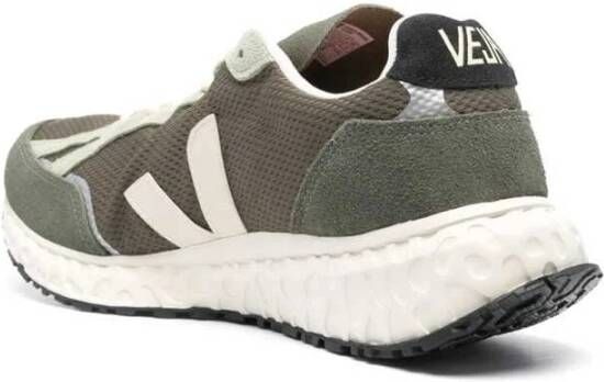Veja Khaki Sneaker met Mesh Paneling Green Heren
