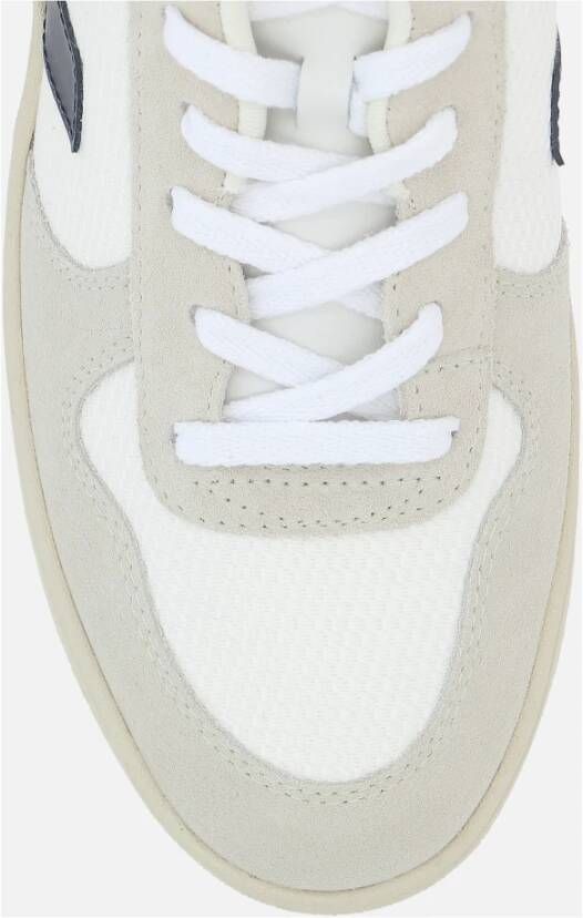 Veja Lage B-Mesh Sneakers met Suede Inzetstukken White Heren