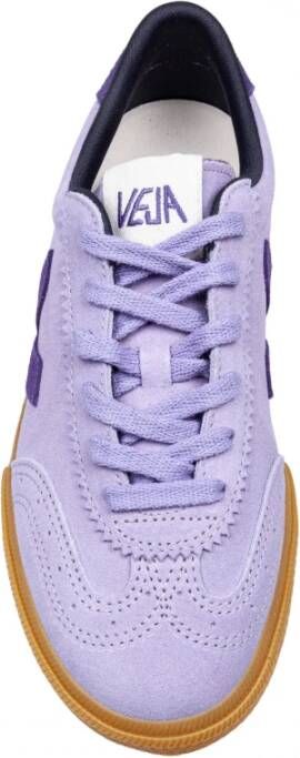 Veja Lavendel Suède Sneakers met Amazone Rubber Purple Dames