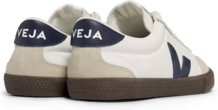 Veja Leren sneakers met blauwe details Multicolor Heren