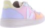 Veja Multicolor Leren Sneaker met Geperforeerde Neus Meerkleurig Dames - Thumbnail 7