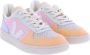 Veja Multicolor Leren Sneaker met Geperforeerde Neus Meerkleurig Dames - Thumbnail 8