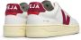 Veja Traced Leather Sneakers in Extra White Marsala White - Thumbnail 9