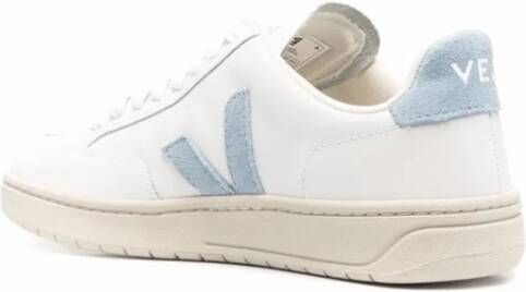 Veja Leren Sneakers Wit Staal Logo White Dames