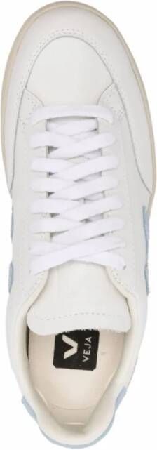 Veja Leren Sneakers Wit Staal Logo White Dames