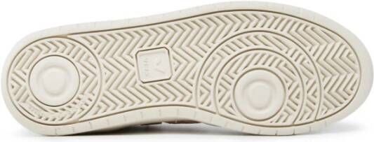 Veja Leren Sneakers Wit Staal Logo White Dames