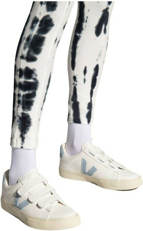 Veja Logo-patch touch-strap sneakers Wit Dames