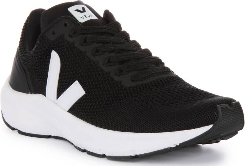 Veja Marlin V-Knit Zwart Wit Sneakers Black Heren