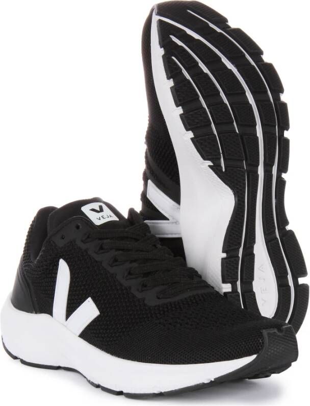 Veja Marlin V-Knit Zwart Wit Sneakers Black Heren