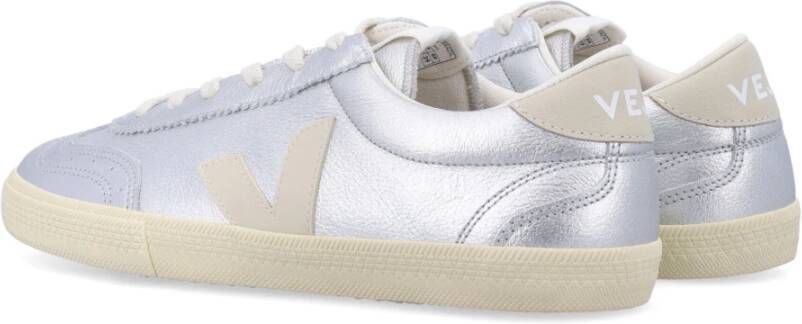 Veja Metallic Leren Veterschoenen