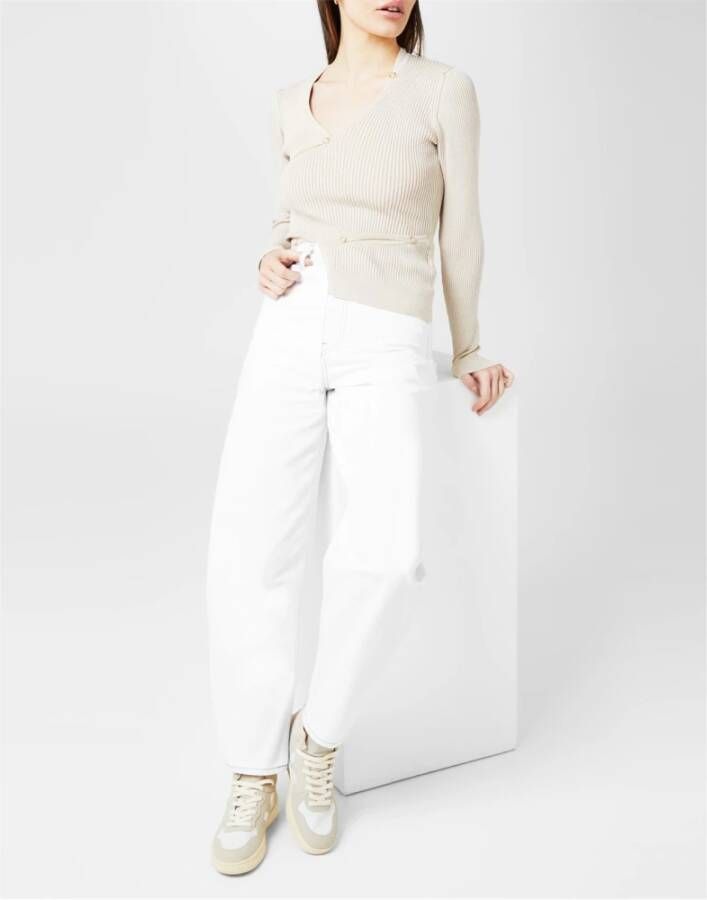 Veja Natuurlijk Wit Nubuck Sneakers Beige Dames