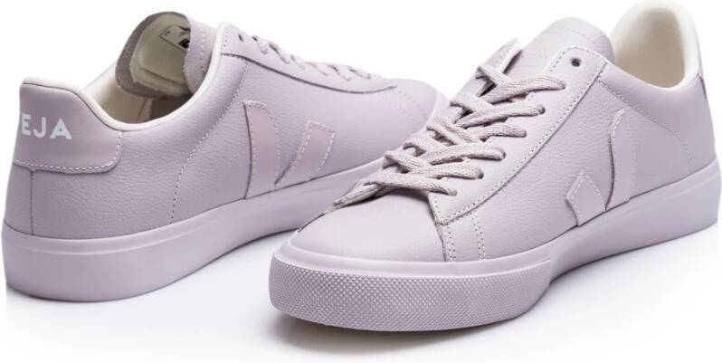 Veja Paarse Leren Sneakers Campo Purple Dames
