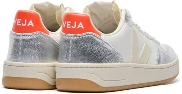 Veja Prime Leren Sneaker Wit Zilver