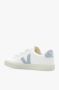 Veja Recife Sneakers Wit Staalblauw Kalfsleer VLogo Handtekening Detail White Dames - Thumbnail 5