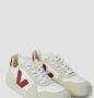 Veja Witte Leren Sneakers met Beige Suède Inzetstukken White Heren - Thumbnail 10