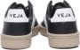 Veja V-12 Leren Sneakers Zwart Wit Black Heren - Thumbnail 4