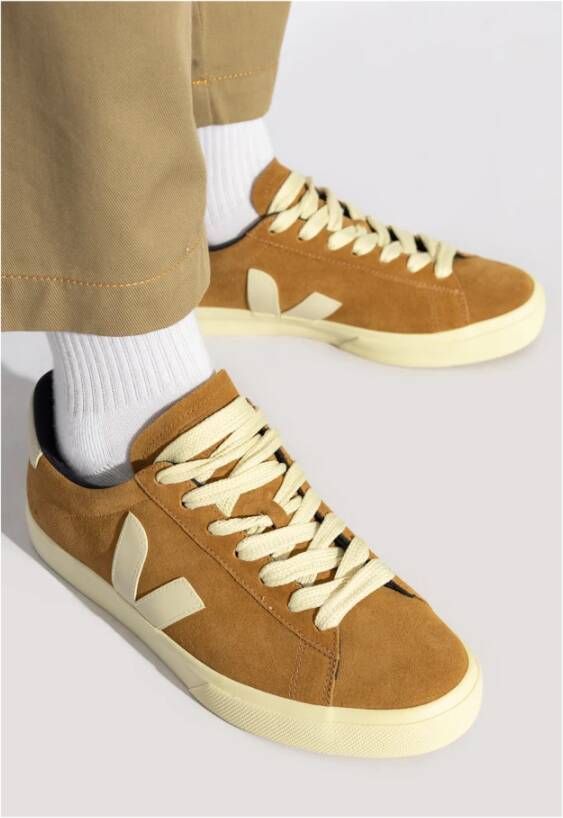 Veja Sneakers Campo Leer Beige Heren
