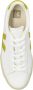 Veja Gecoate Katoenen Sneakers Wit Limoengroen White - Thumbnail 13