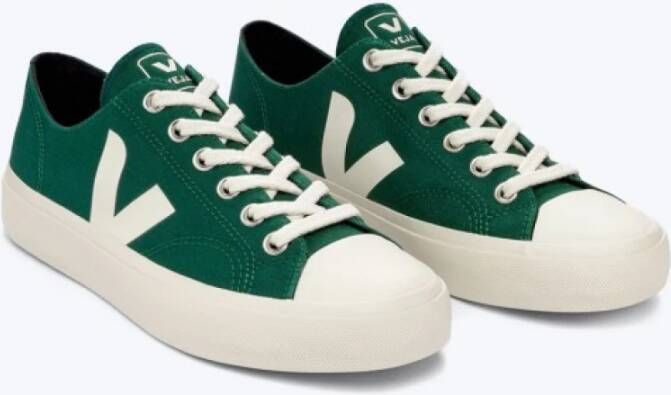 Veja Groene Biologisch Katoenen Sneakers Groen Heren