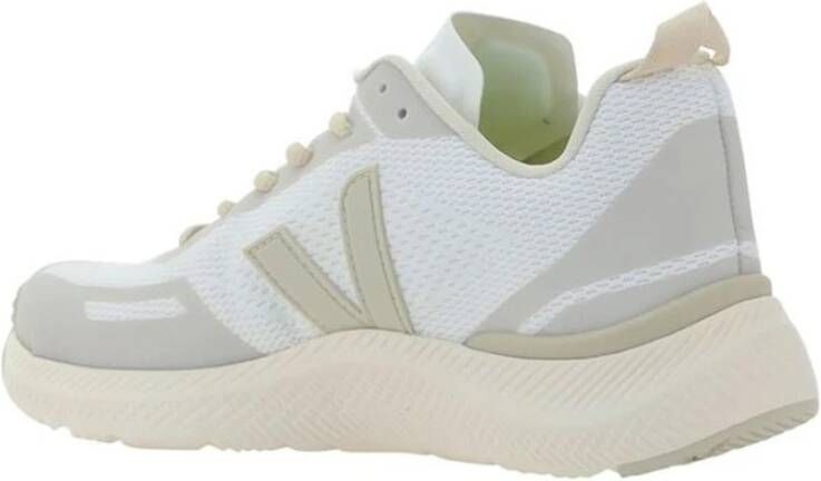 Veja Sneakers met contrasterende panelen en vetersluiting White Dames