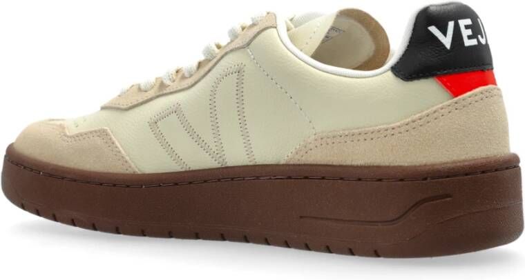 Veja Sneakers V-90 ZZ O.t. Leer Beige Dames