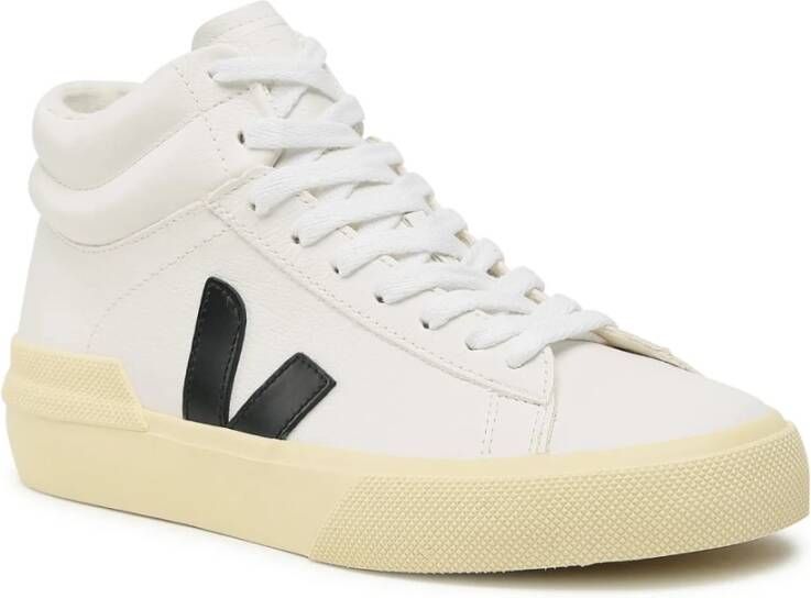 Veja Chromevrije Leren Sneakers Wit Dames