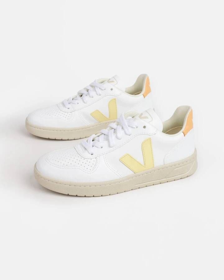 Veja Stijlvolle witte Sun Peach sneakers Wit Dames