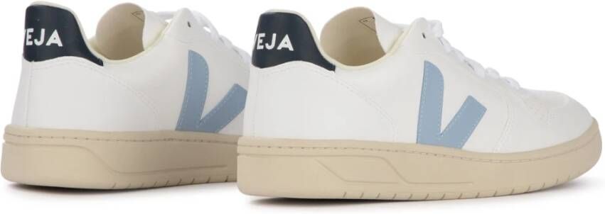 Veja Wit en Blauw Vegan Leren Sneaker Wit Heren