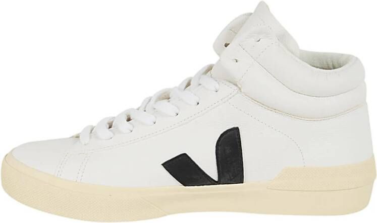 Veja Stijlvolle Wit Zwart Heren Sneakers Wit Heren