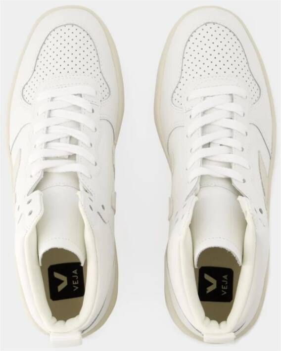 Veja Blanc Leren Sneakers Wit Heren