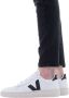 Veja V-10 Manden Patch Logo Geperforeerde Details Rubberen Zool White Heren - Thumbnail 15