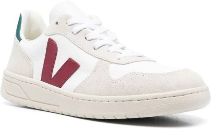 Veja V-10 Panel Sneakers Wit Heren