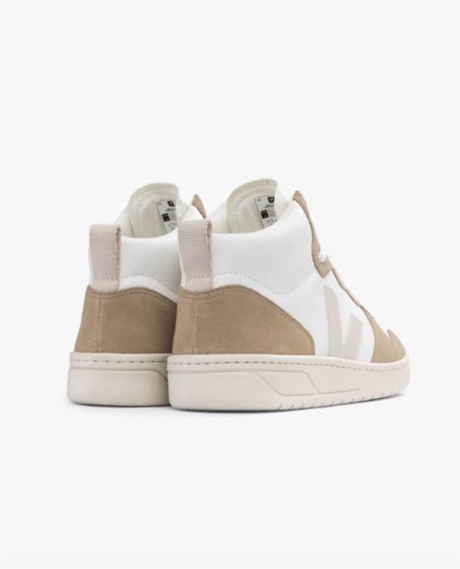 Veja Beige V-15 Chromefree Leather Sneakers Wit Unisex