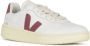 Veja Traced Leather Sneakers in Extra White Marsala White - Thumbnail 2