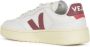 Veja Traced Leather Sneakers in Extra White Marsala White - Thumbnail 3