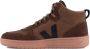 Veja Bruin Zwart Suède Sneakers Stijlvolle Mannen Brown Heren - Thumbnail 2