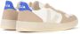 Veja V-10 Leren Sneaker Wit Beige Blauw Multicolor Heren - Thumbnail 3