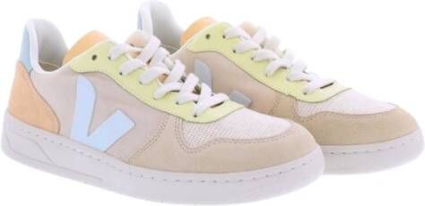 Veja Stijlvolle en comfortabele V-10 Suede sneakers Beige Dames