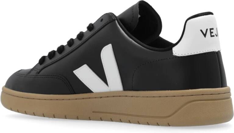 Veja V-12 Leder Sneakers Black Heren