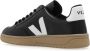 Veja V-12 Leren Sneakers Zwart Wit Black Heren - Thumbnail 8