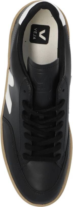 Veja V-12 Leder Sneakers Black Heren