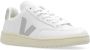 Veja Witte Leren Sneakers Ronde Neus Logo White - Thumbnail 10