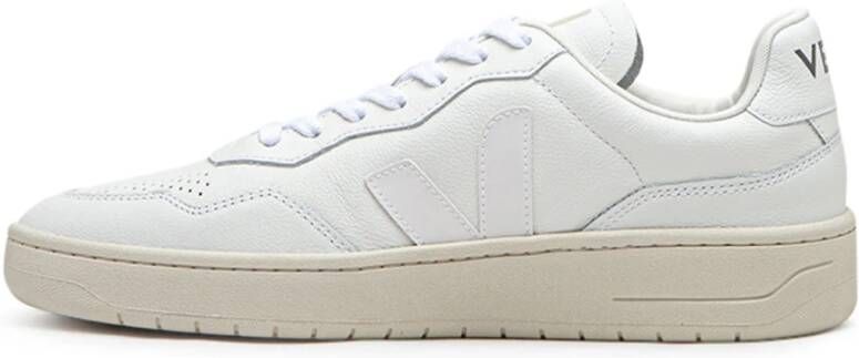 Veja V-90 Leren Sneakers Wit Heren